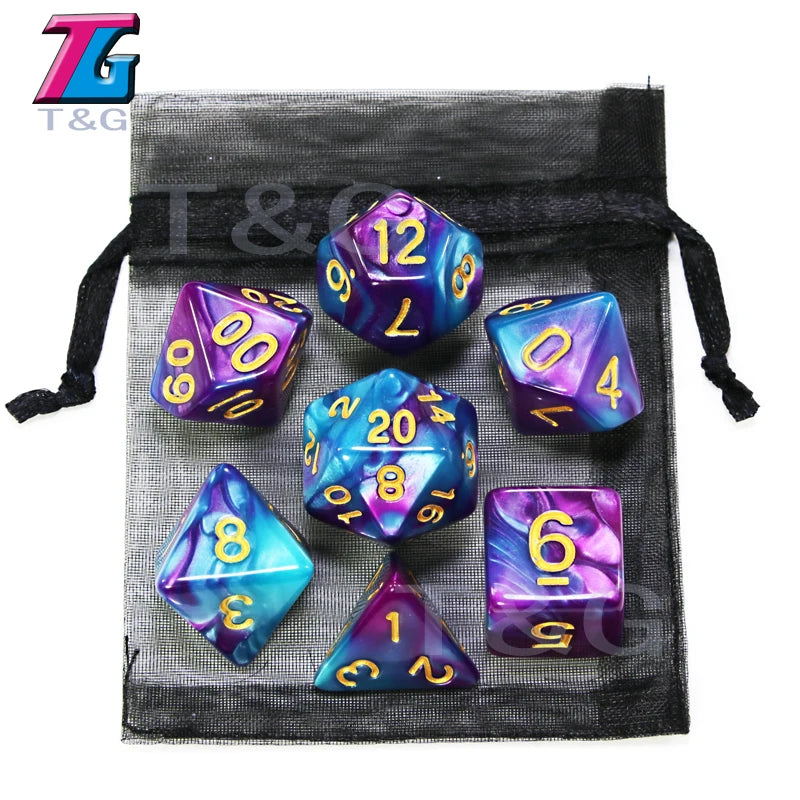 Affordable Gaming Dice Purple Blue