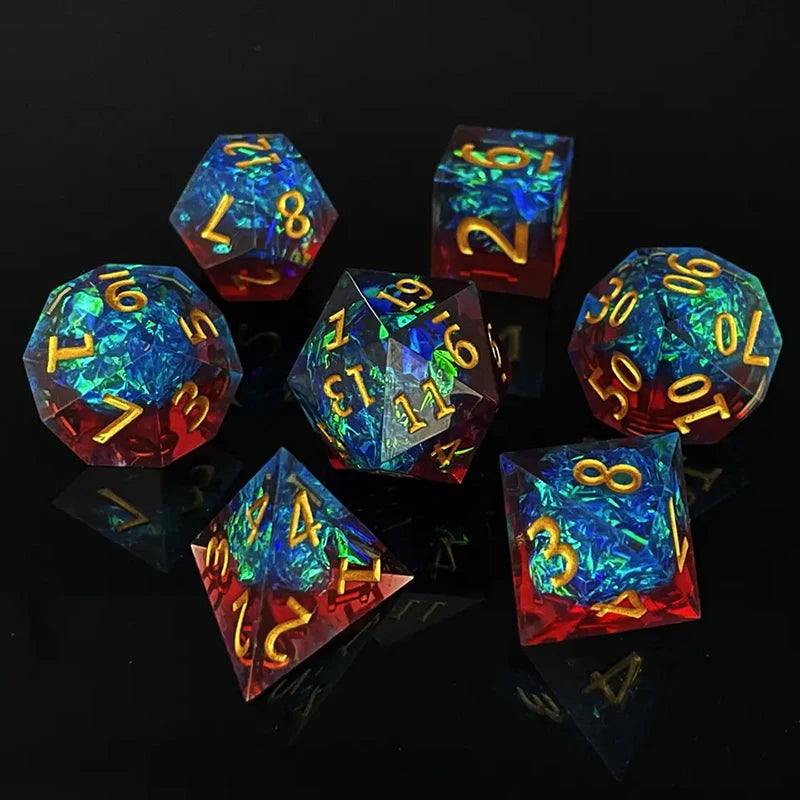 Cosmic Nebula Polyhedral Dice Set Style-26