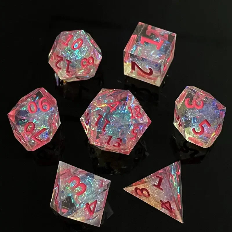 Cosmic Nebula Polyhedral Dice Set