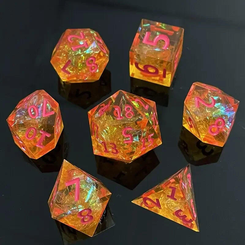 Cosmic Nebula Polyhedral Dice Set Style-17