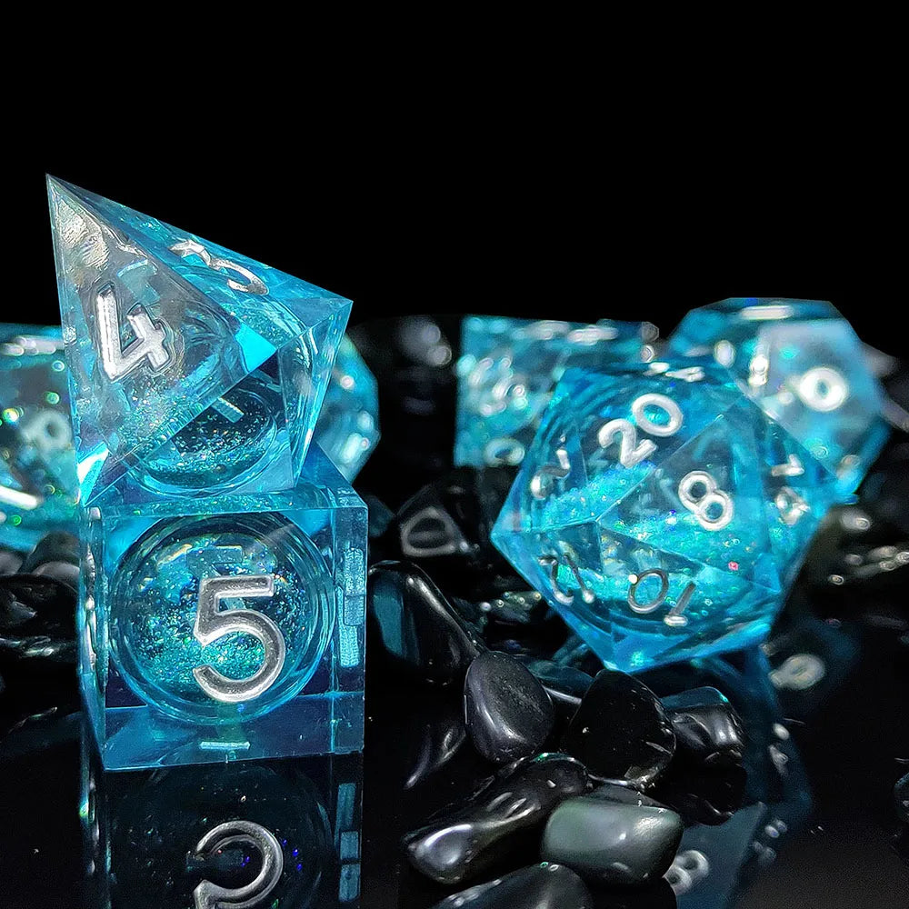 Starlit Shadows Polyhedral Dice Set