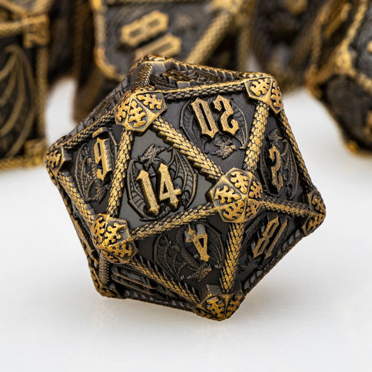 Eldritch Warlock Metal Dice Set - Dark Pact Series for D&D