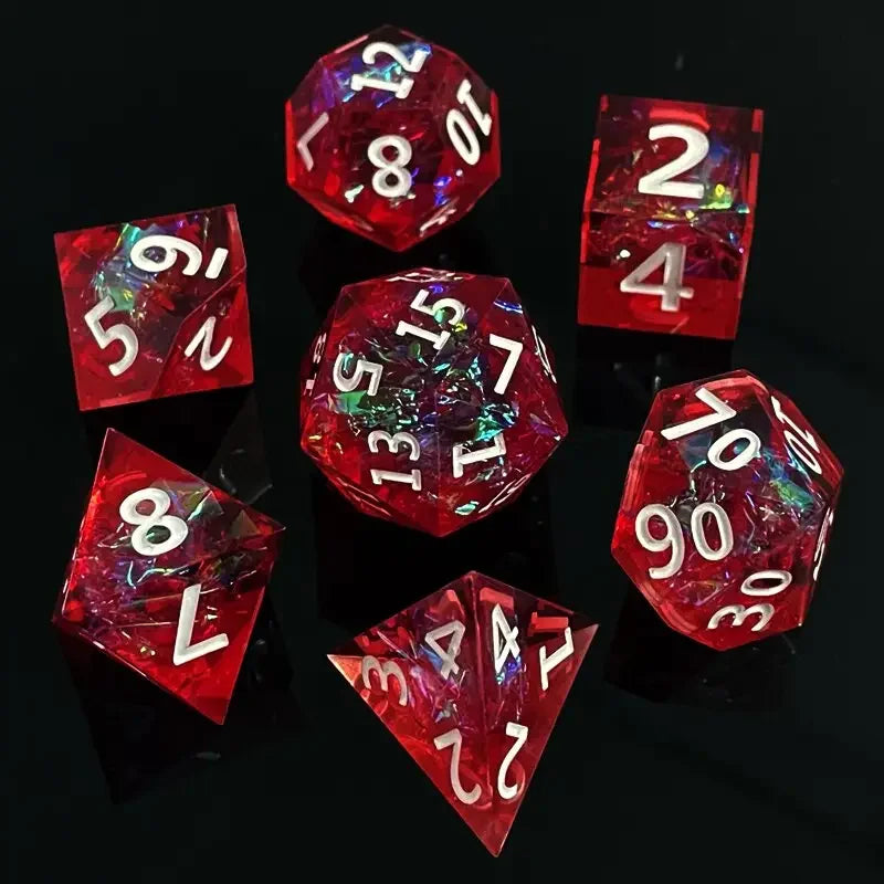 Cosmic Nebula Polyhedral Dice Set Style-7