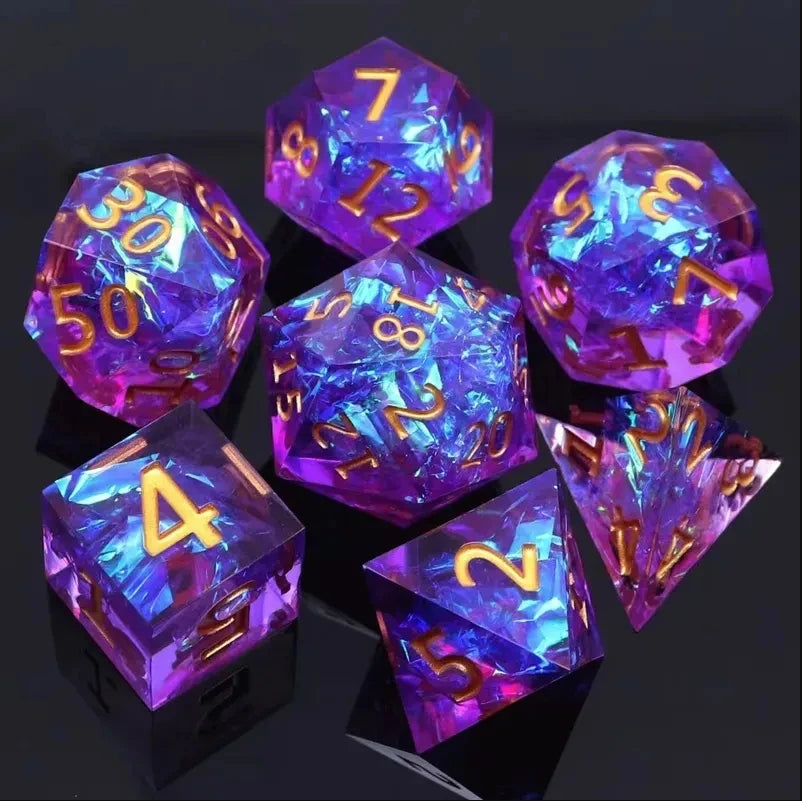 Cosmic Nebula Polyhedral Dice Set