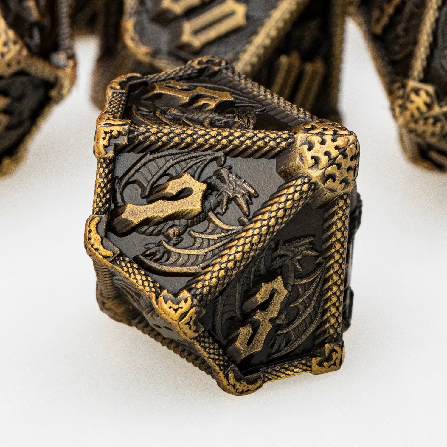 Eldritch Warlock Metal Dice Set - Dark Pact Series for D&D