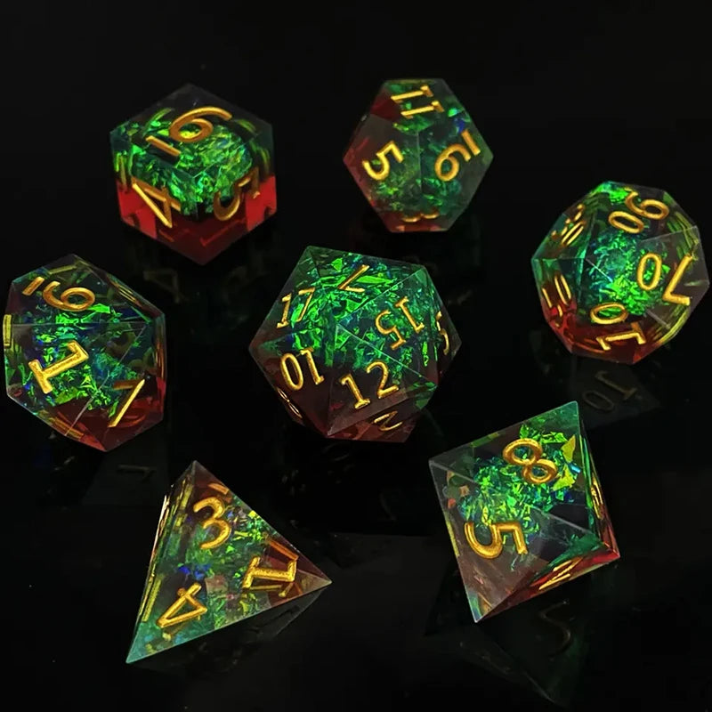 Cosmic Nebula Polyhedral Dice Set Style-24