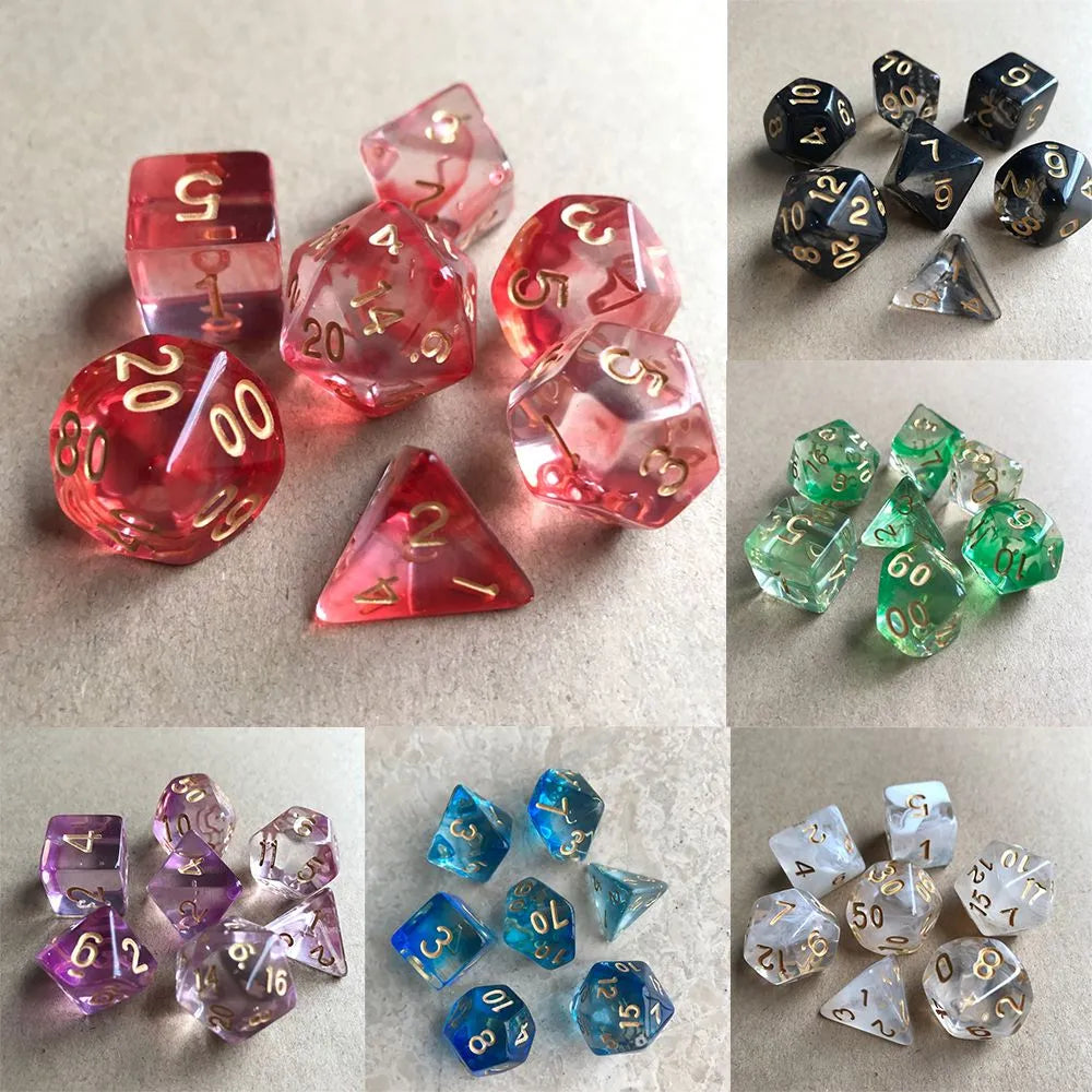 Mystic Lumina Dice Set - Dnd Polyhedral Dice