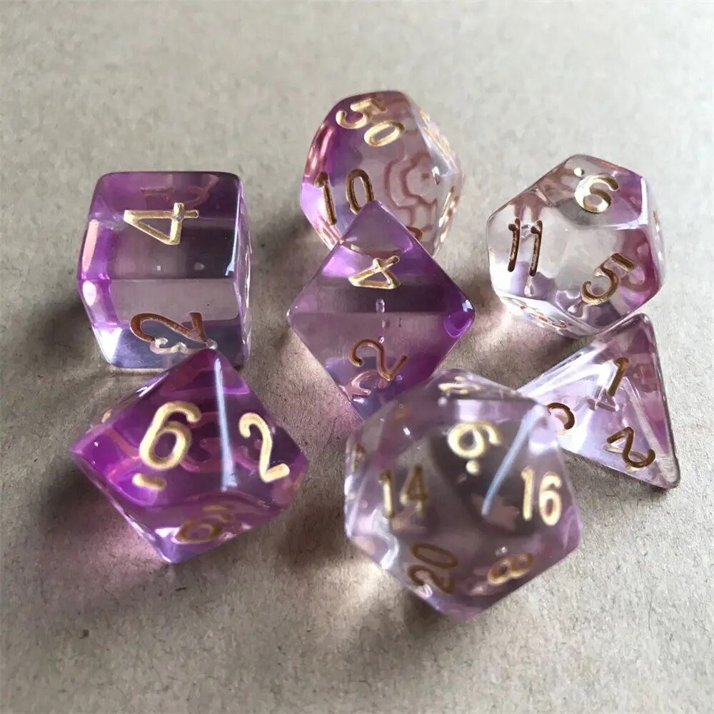 Mystic Lumina Dice Set - Dnd Polyhedral Dice