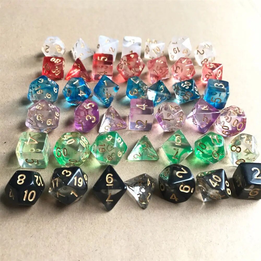 Mystic Lumina Dice Set - Dnd Polyhedral Dice