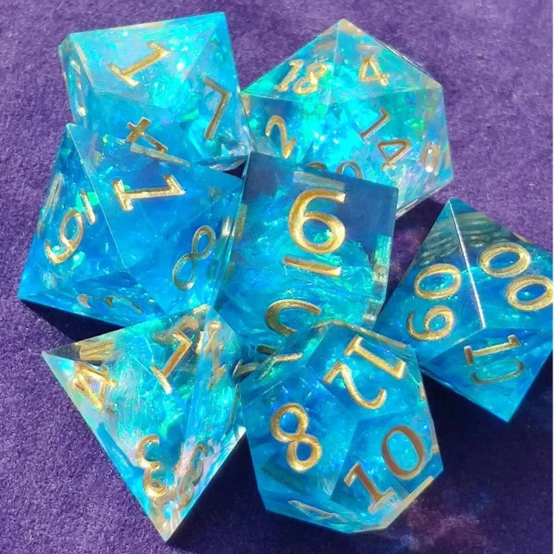 Cosmic Nebula Polyhedral Dice Set Style-3