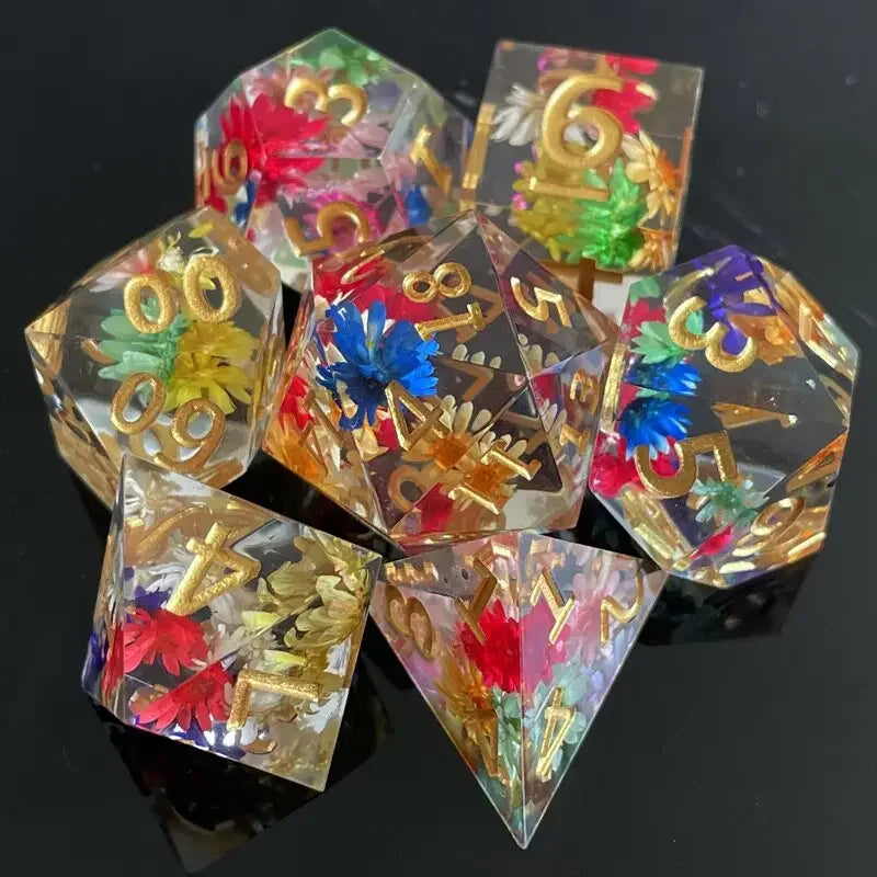 Cosmic Nebula Polyhedral Dice Set Style-23