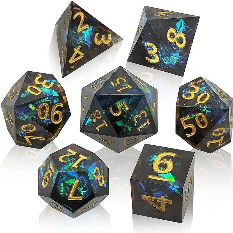 Cosmic Nebula Polyhedral Dice Set Style-4