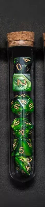 Diceloot.com Basics Resin Colorful Dice Set Green