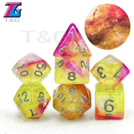 Astral Projection: Galaxy Polyhedral Dice Set for DND