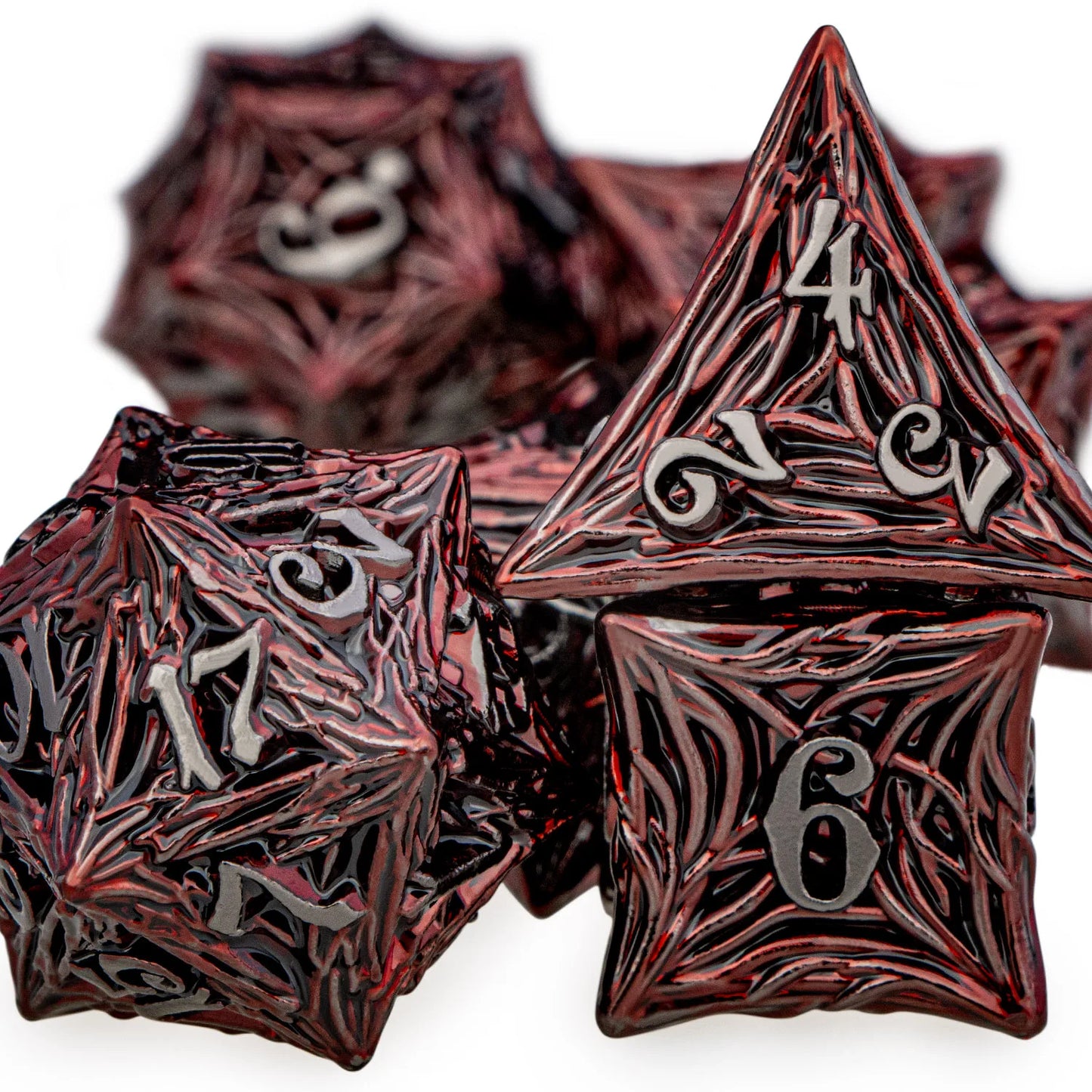 Tree Root Metal Dice Set