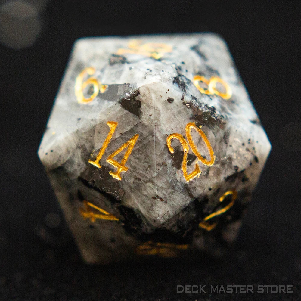 Labradorite Enclave Dice Set - Mystical D&D Gemstone Series D20(1pcs)