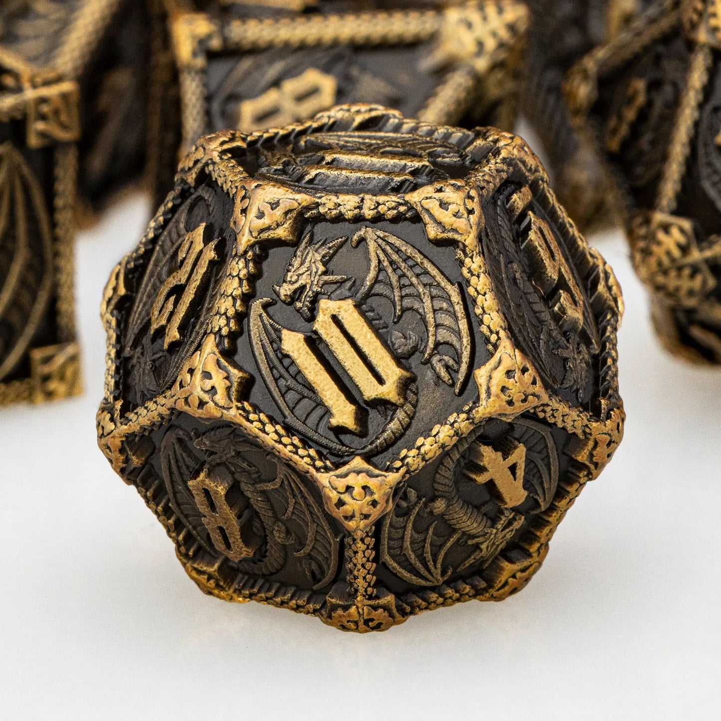 Eldritch Warlock Metal Dice Set - Dark Pact Series for D&D