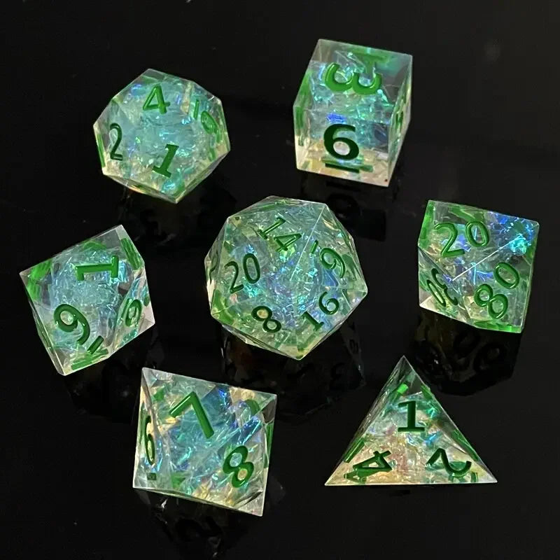 Cosmic Nebula Polyhedral Dice Set Style-15