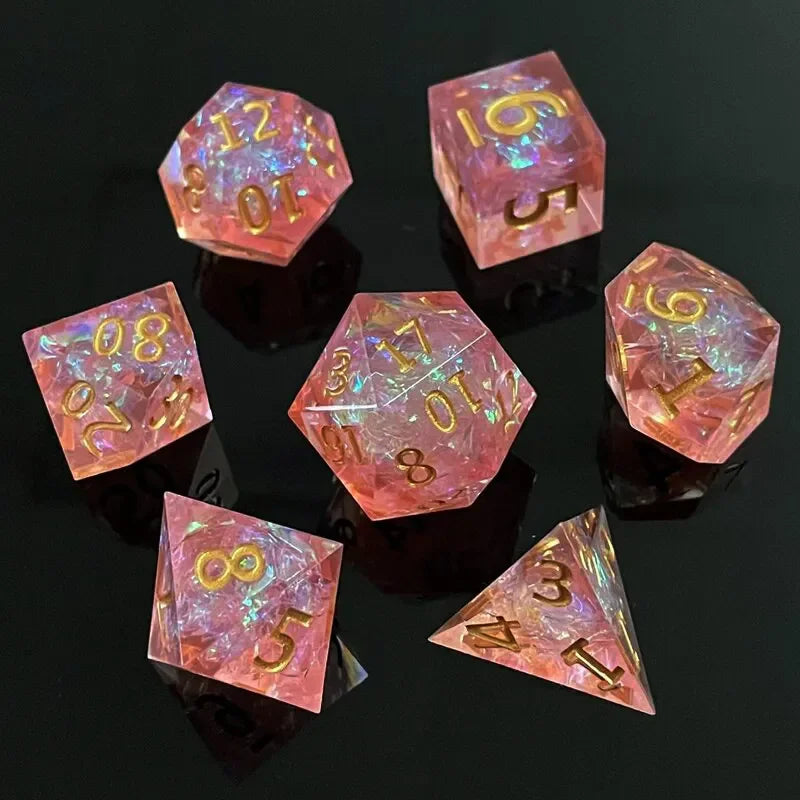 Cosmic Nebula Polyhedral Dice Set Style-5