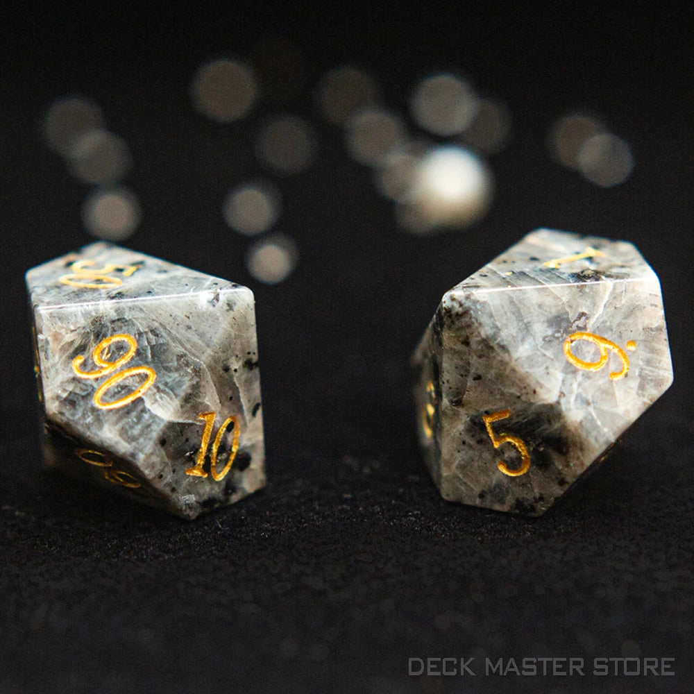 Labradorite Enclave Dice Set - Mystical D&D Gemstone Series