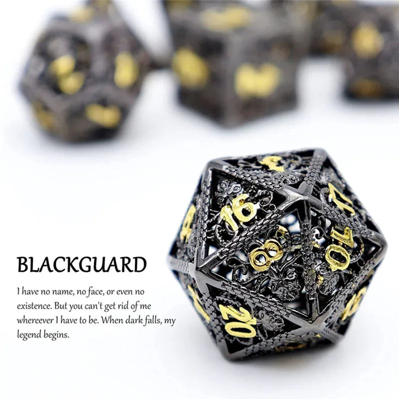 Psionic Surge Mindflayer Dice Set - Metal Illithid Series for D&D