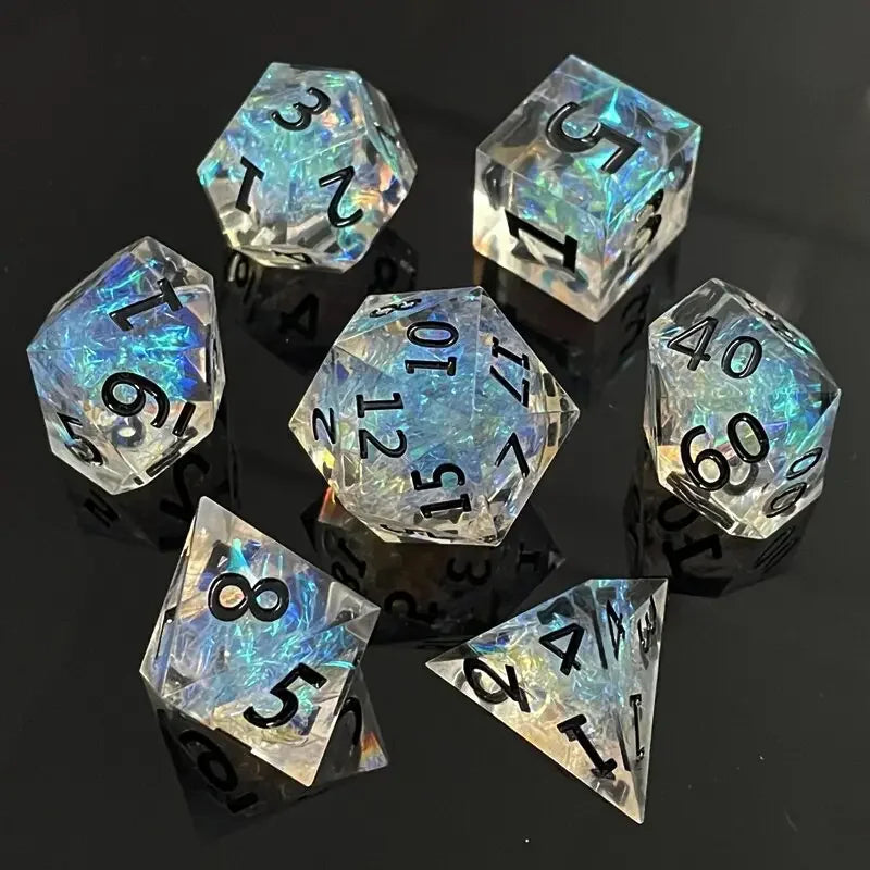 Cosmic Nebula Polyhedral Dice Set Style-14