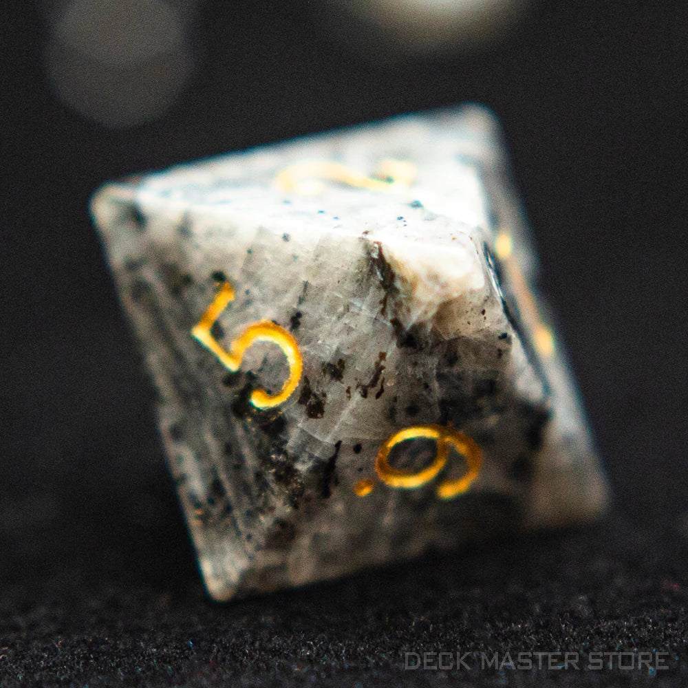 Labradorite Enclave Dice Set - Mystical D&D Gemstone Series