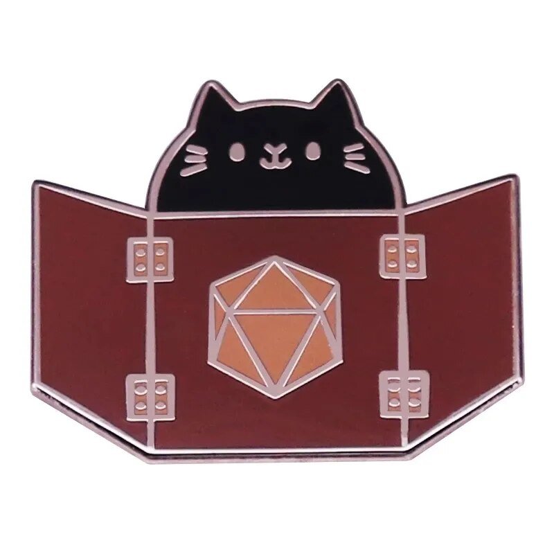 Dungeon Meowster DnD Adventure Enamel Pin Meowster