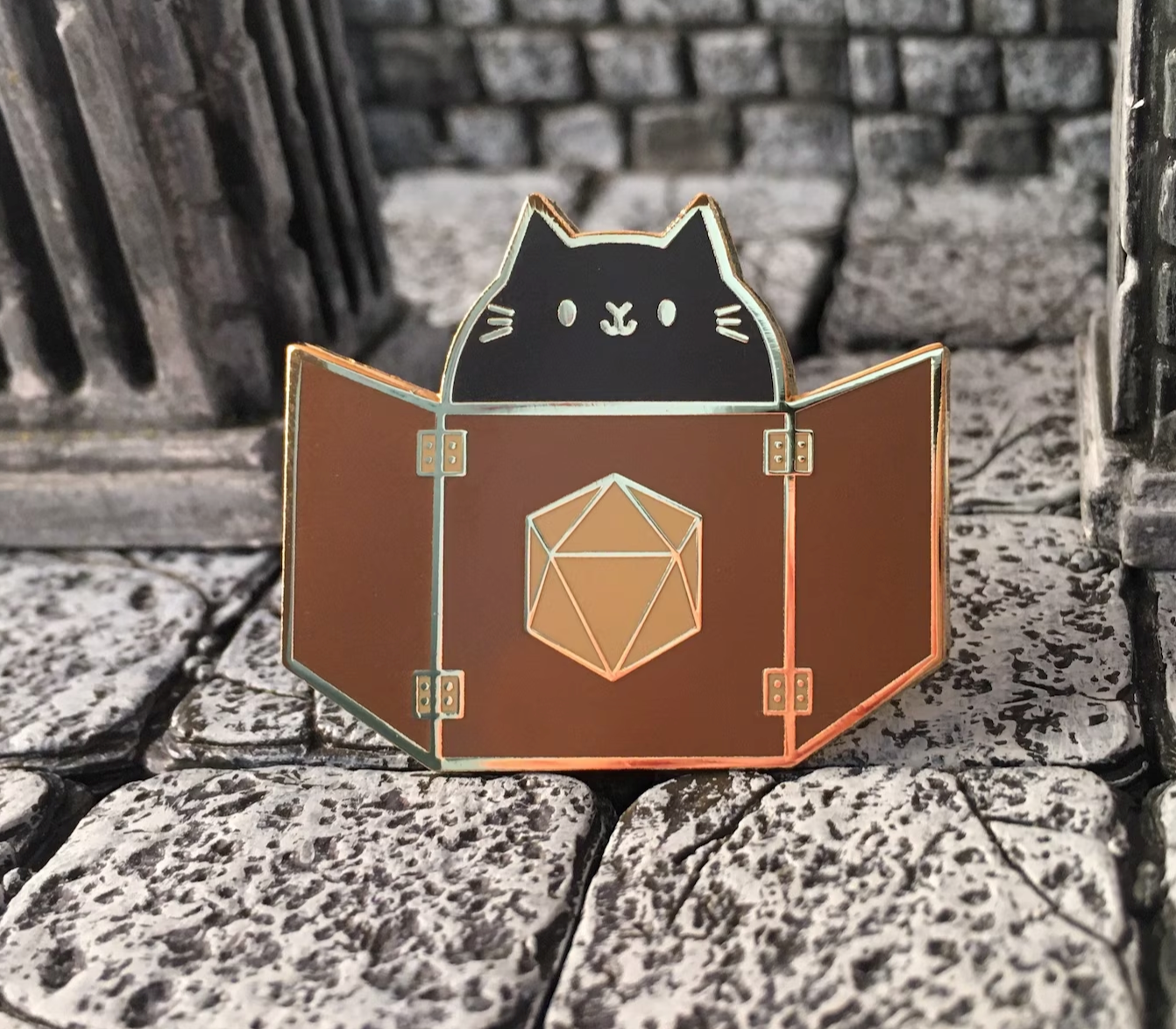 Dungeon Meowster DnD Adventure Enamel Pin